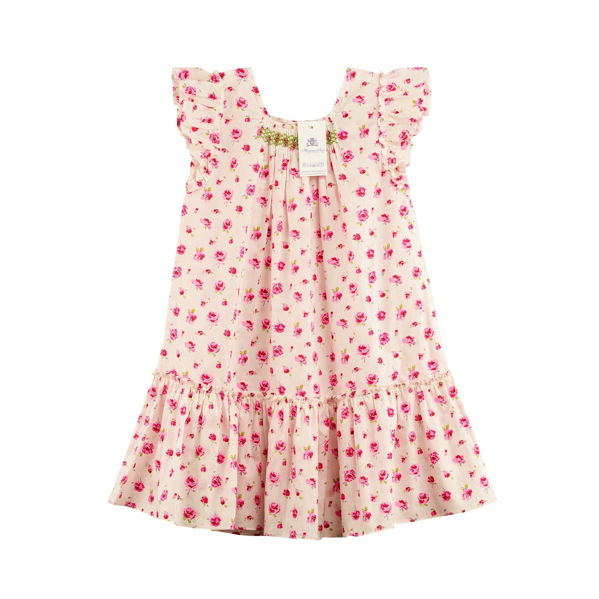 Hand Smocked Dress Julia Liberty Rosa by Marquise de Laborde Marquise de Laborde Paris Hand Smocked Dress Julia Liberty Rosa by Marquise de Laborde Marquise de Laborde Paris