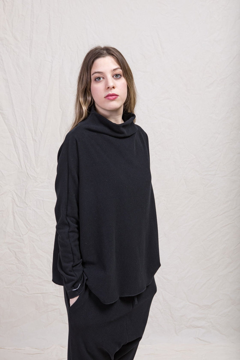 High Neck JP Sweatshirt AW2024 Album di Famiglia - Marquise de Laborde Paris