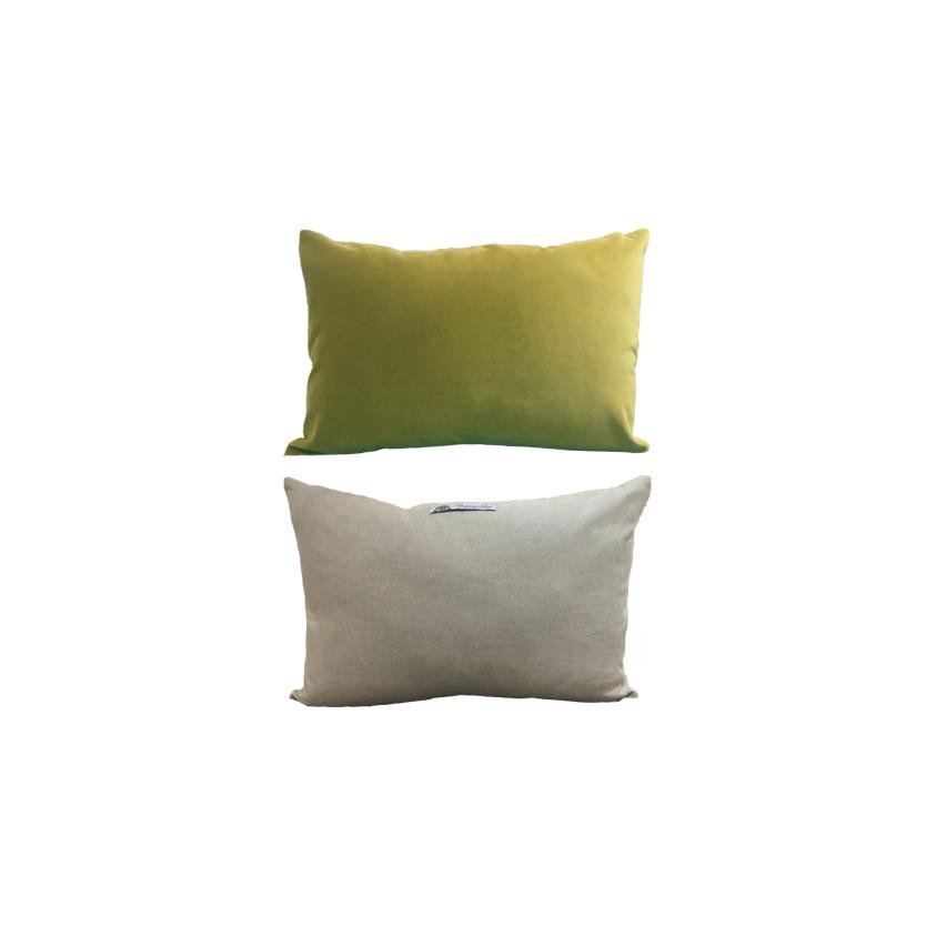 Cushion English Luxury Velvet- Olive - Marquise de Laborde 