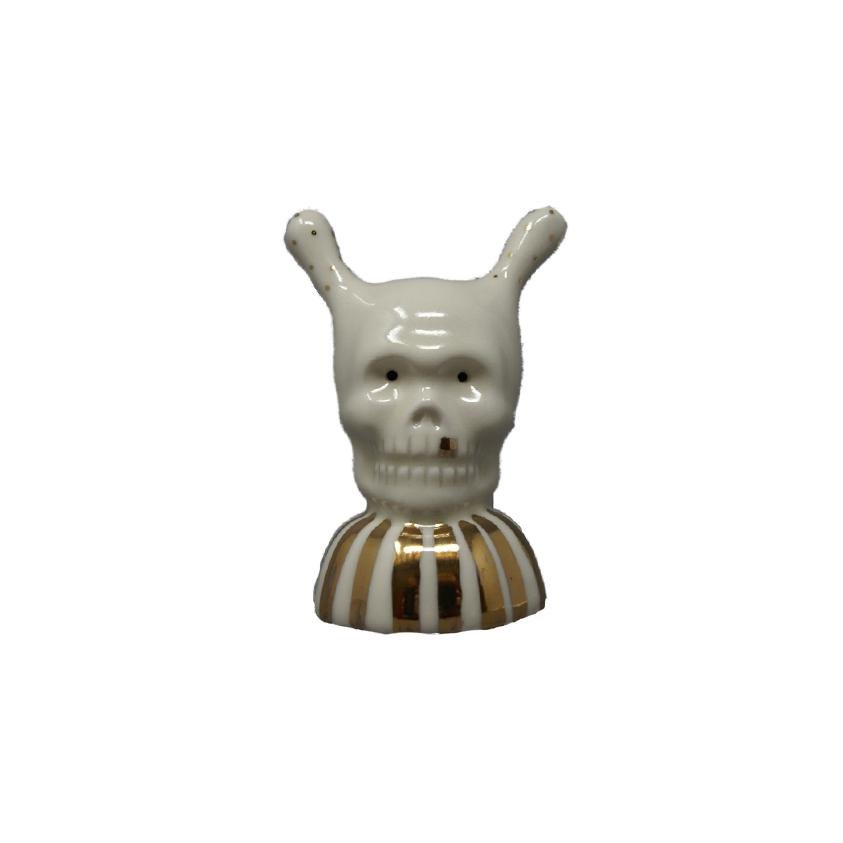 Grace Eun Mi Lee Salt and Pepper Shaker - Skull with Horns - Marquise de Laborde 