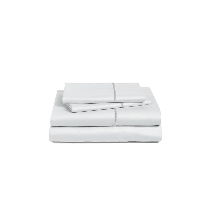 Marquise De Laborde Luxury Cotton Percale Bed Linens - Cool Grey - Marquise de Laborde 