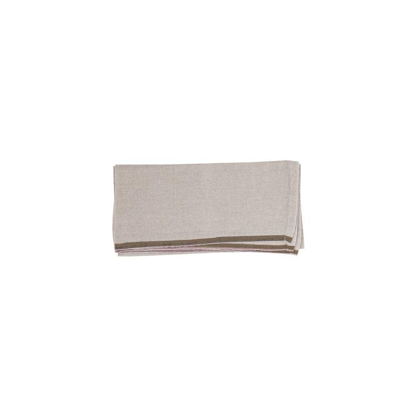 Mungo Selvedge Napkin - Brown - Marquise de Laborde 