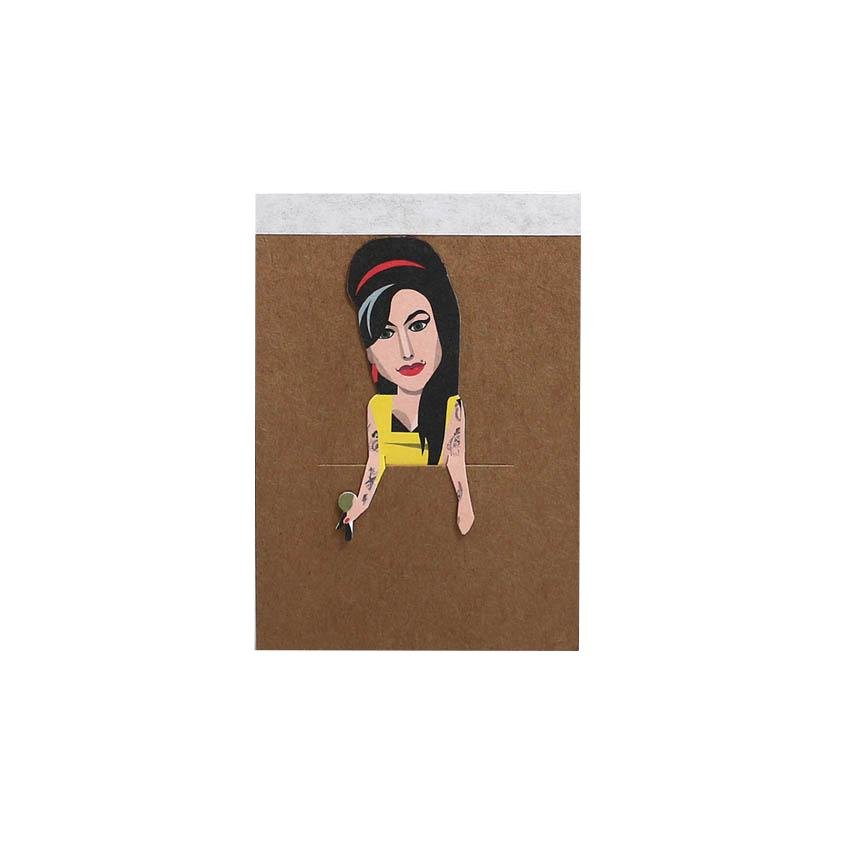 Noodoll Petit Carnet de Poche Inspiré Par Amy Winehouse - Marquise de Laborde 