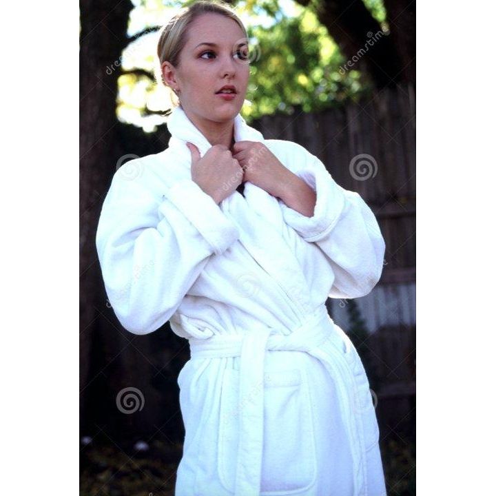 
                  
                    Peignoire de Bain Blanc col Chale  Bath Robe
                  
                