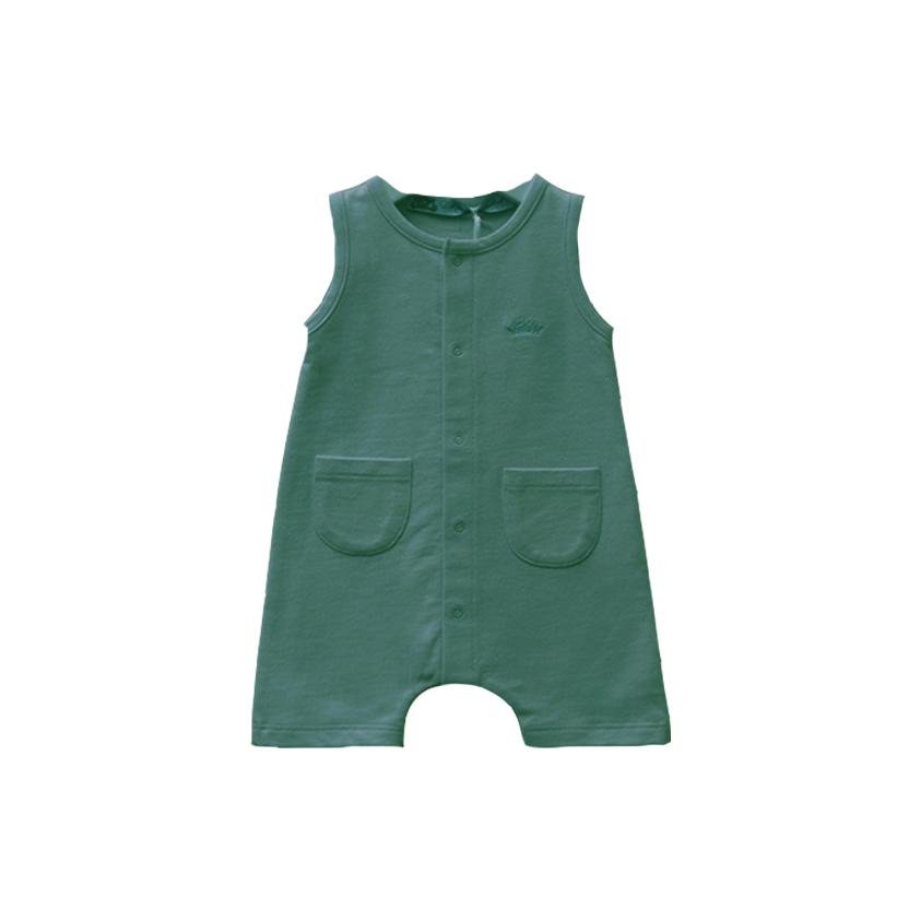 Playsuit Jules SAGEBRUSH GREEN Organic Cotton - Marquise de Laborde 