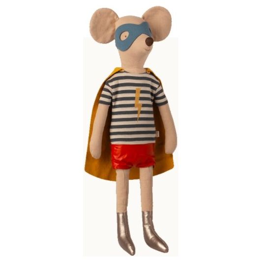 Super Hero Maileg Mouse Maxi Boy Garcon - Marquise de Laborde