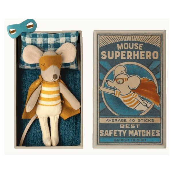 
                  
                    Super Héros Petit Frére Souris Maileg Super Hero Little Brother Mouse - Marquise de Laborde Paris
                  
                