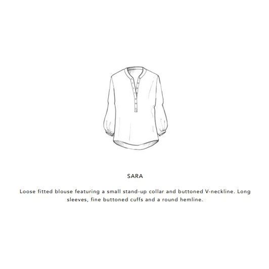 
                  
                    Women's SARA loose fitted blouse Tritik by Nous Antwerp - Marquise de Laborde Paris
                  
                